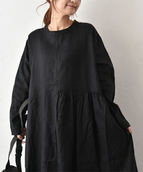 08Mab｜アシンメトリーギャザーワンピース [[CF-1025HF1289]][C]