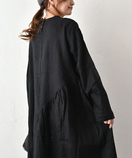 08Mab｜アシンメトリーギャザーワンピース [[CF-1025HF1289]][C]