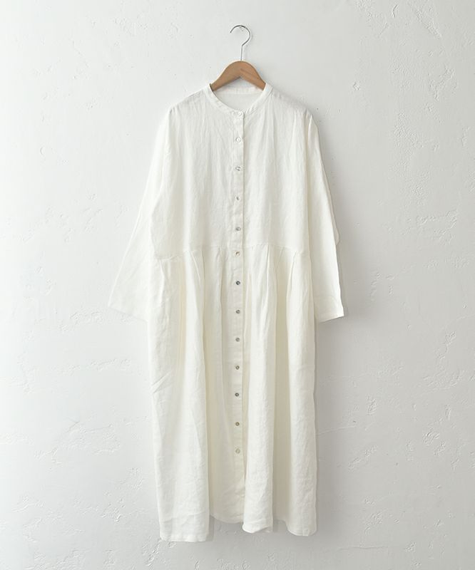  08Mab｜リネン切替前開きワンピース [[CF-1025HF1287]][C]