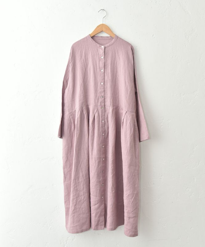  08Mab｜リネン切替前開きワンピース [[CF-1025HF1287]][C]