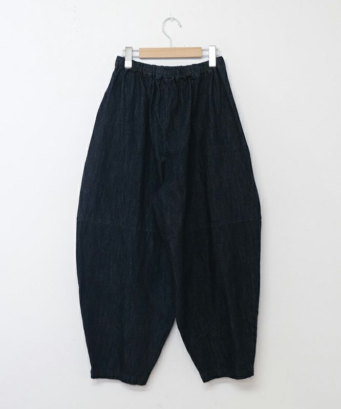 08Mab｜リネンコットンデニム切替ボールパンツ [[CF-1224HF1100]][C]
