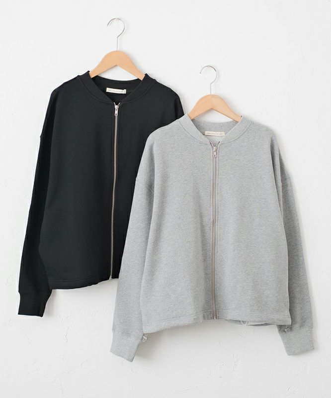 Gives a sense of fullment｜袖バルーンジップブルゾン [[854323]][C]