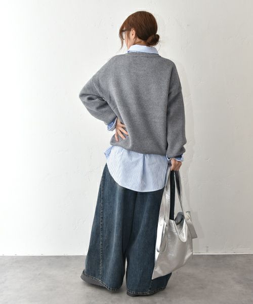 HUMS｜ロゴジャガードニット [[30055352]][C]