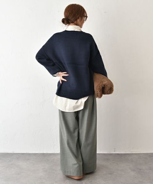 HUMS｜ロゴジャガードニット [[40055352]][C]