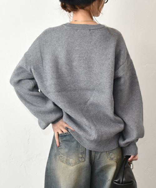 HUMS｜ロゴジャガードニット [[40055352]][C]