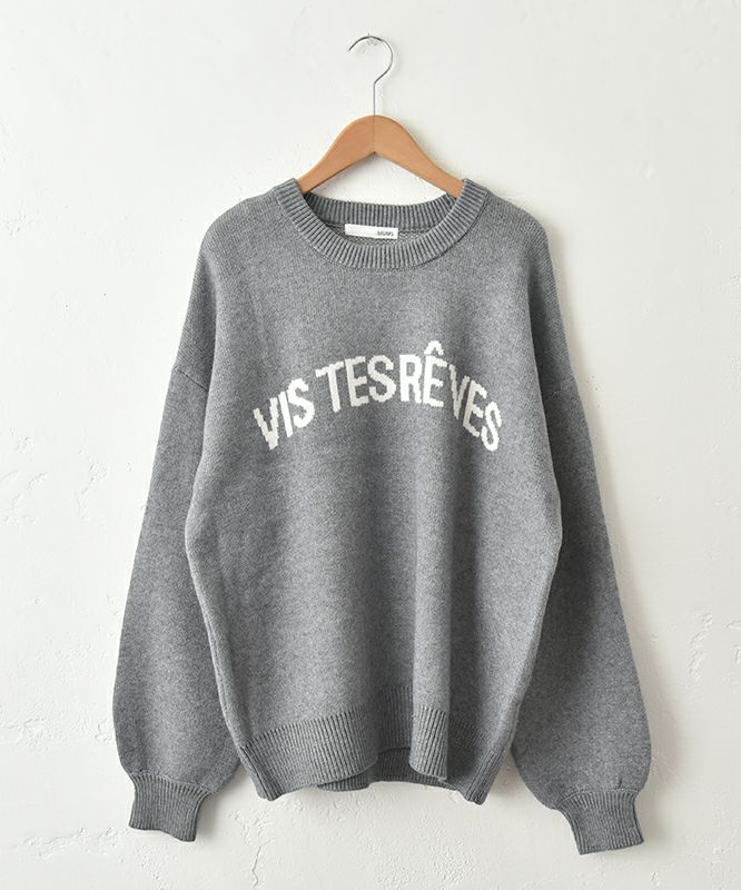 HUMS｜ロゴジャガードニット [[40055352]][C]