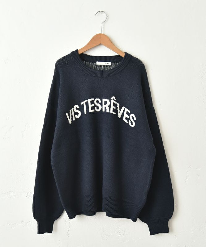 HUMS｜ロゴジャガードニット [[40055352]][C]