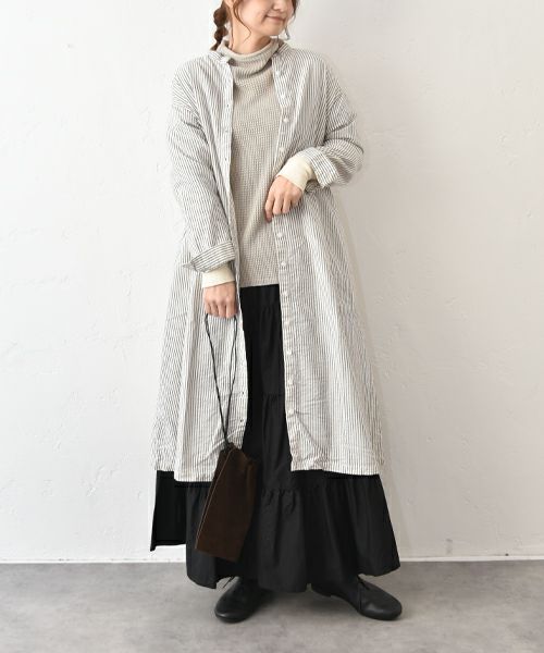 SUN VALLEY｜オックスストライプシャツワンピース [[SK8144259]][C]