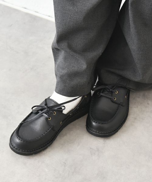 her.｜レザーデッキシューズ [[26020]][C]her.｜レザーデッキシューズ [[26020]][C]