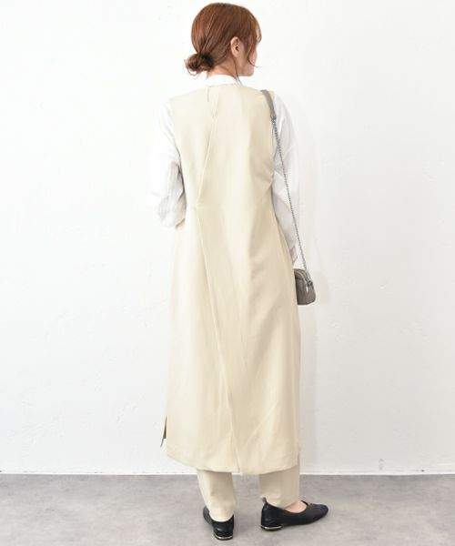 HUMS｜ロングジレ×テーパードパンツセットアップ [[HUM-047]][C]