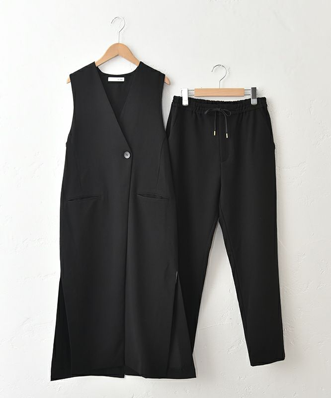 HUMS｜ロングジレ×テーパードパンツセットアップ [[HUM-047]][C]