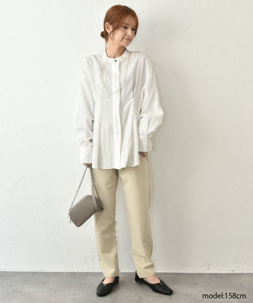 HUMS｜タックデザインシャツ [[HUM-046]][C]