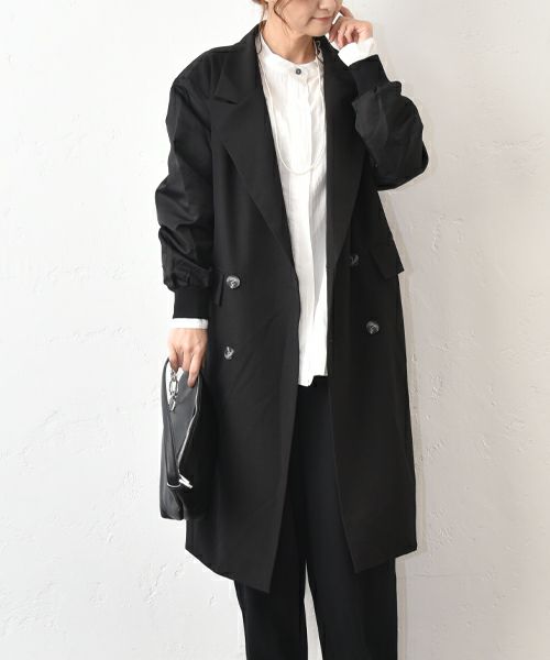 HUMS｜異素材切り替えコート [[HUM-042]][C]