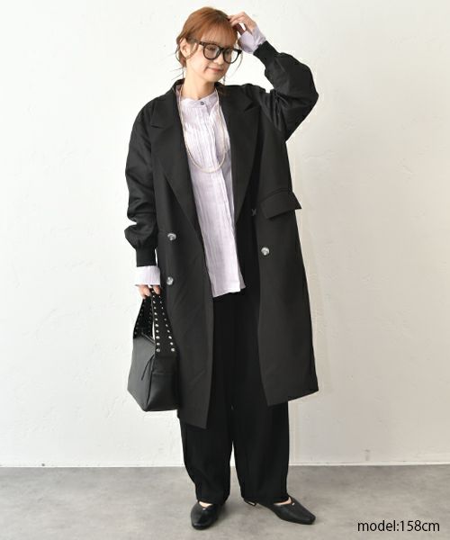 HUMS｜異素材切り替えコート [[HUM-042]][C]