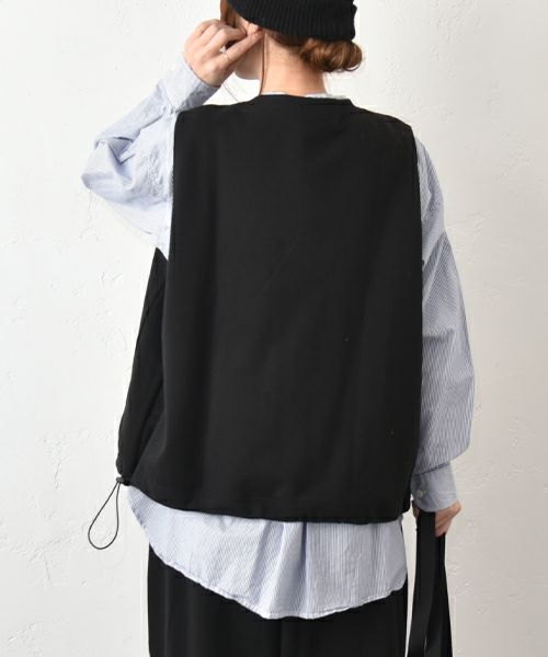 her.｜アジャスター付きスウェットベスト [[131333H]][C]