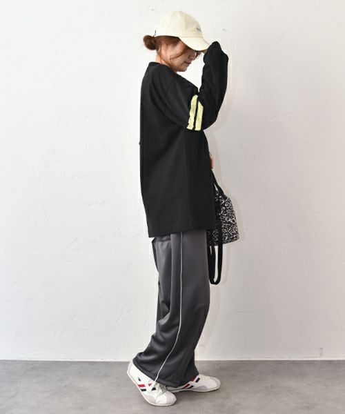 Gives a sense of fullment｜フロッキープリントロンTee [[861121]][C]