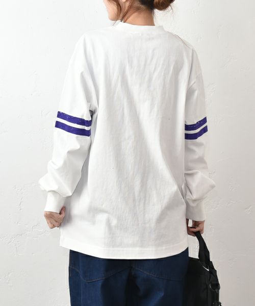 Gives a sense of fullment｜フロッキープリントロンTee [[861121]][C]