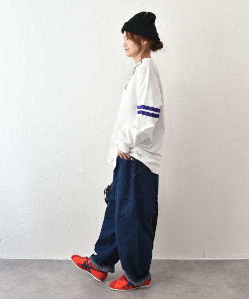 Gives a sense of fullment｜フロッキープリントロンTee [[861121]][C]