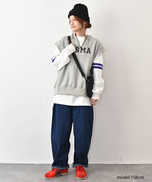 Gives a sense of fullment｜裏毛スウェットベスト [[861129]][C]