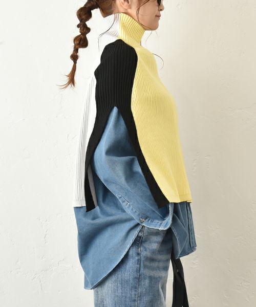 HUMS｜2wayニットポンチョ [[MT-0468]][C]