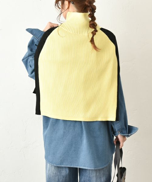 HUMS｜2wayニットポンチョ [[MT-0468]][C]