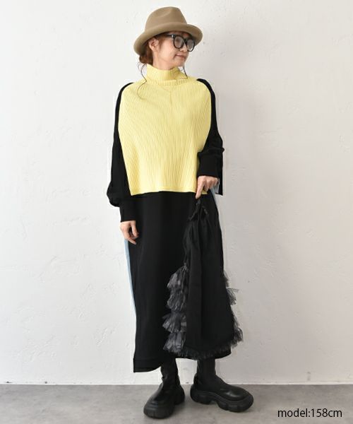 HUMS｜2wayニットポンチョ [[MT-0468]][C]