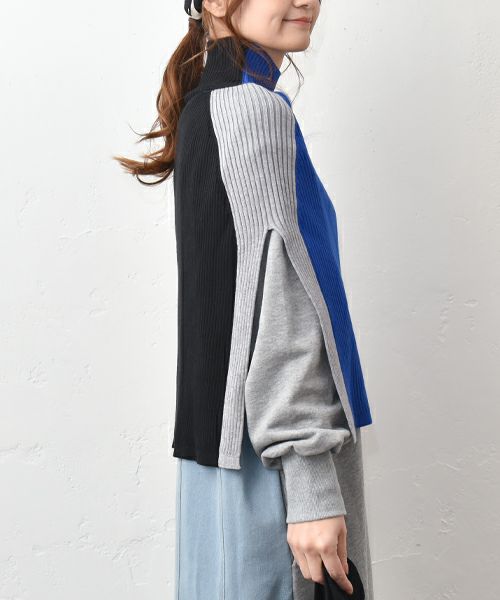 HUMS｜2wayニットポンチョ [[MT-0468]][C]