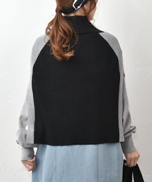 HUMS｜2wayニットポンチョ [[MT-0468]][C]