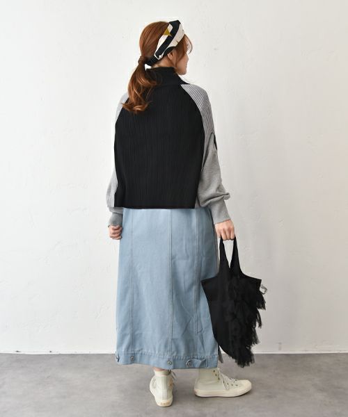 HUMS｜2wayニットポンチョ [[MT-0468]][C]