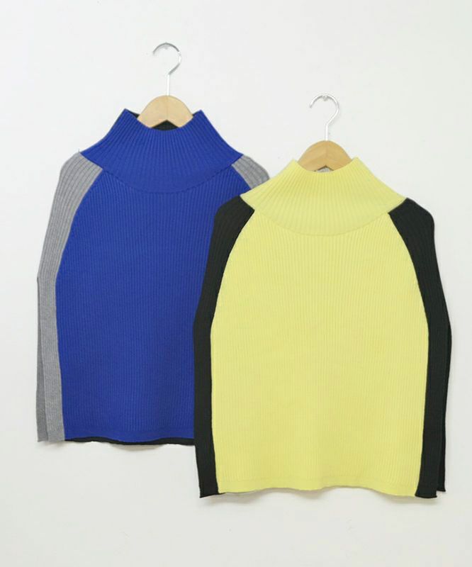 HUMS｜2wayニットポンチョ [[MT-0468]][C]