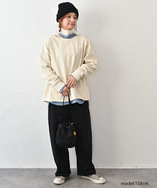 her.｜USドライコットン　ラグランスウェットカットソー [[131292H]][C]