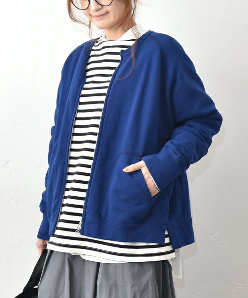 her.｜セントラル裏毛 ジップカーデ [[7261C-907]][C]