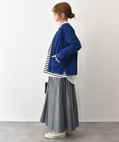 her.｜セントラル裏毛 ジップカーデ [[7261C-907]][C]