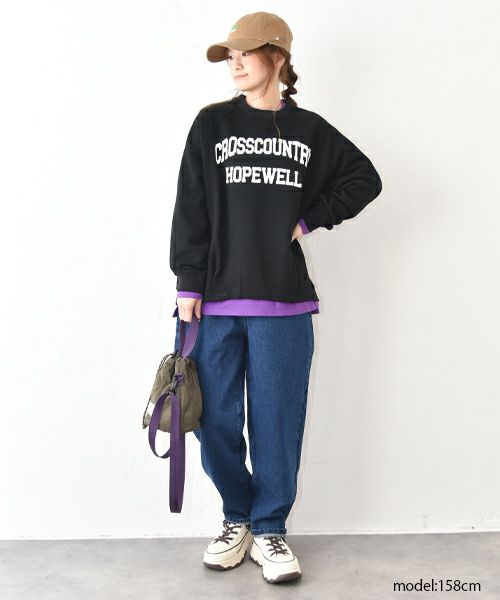 and quarter｜ラグランプリントヘムタックプルオーバー [[MA-720315]][C]