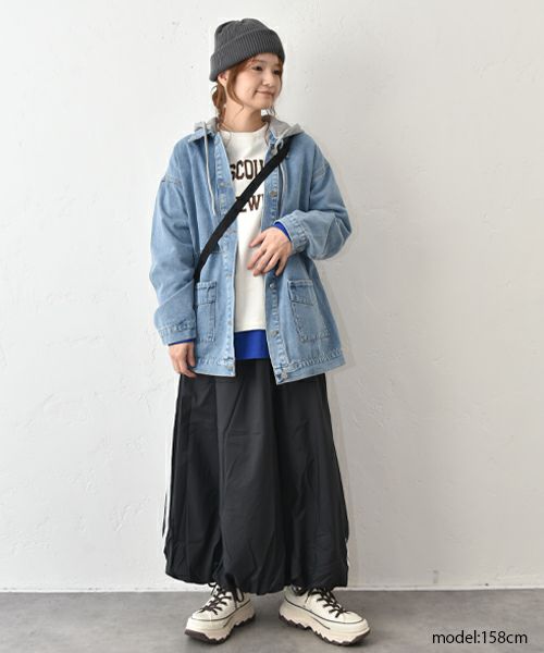 and quarter｜ラグランプリントヘムタックプルオーバー [[MA-720315]][C]