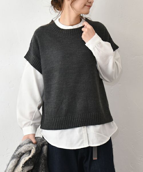 hagumu｜ニット×シャツアンサンブル [[CPMA-1355]][C]