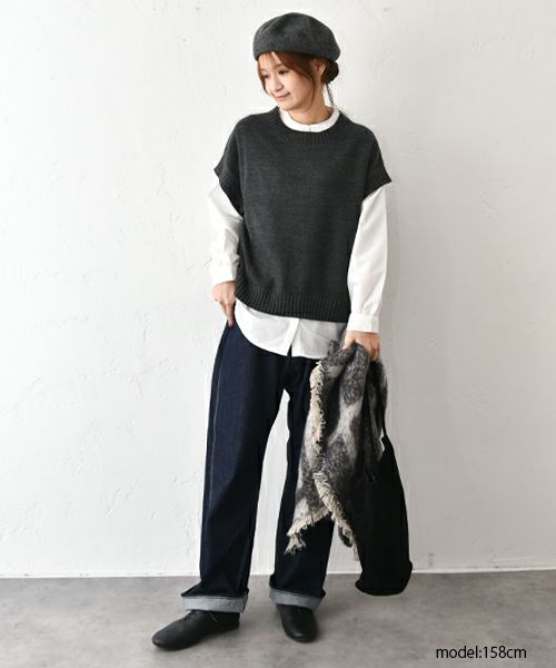 hagumu｜ニット×シャツアンサンブル [[CPMA-1355]][C]