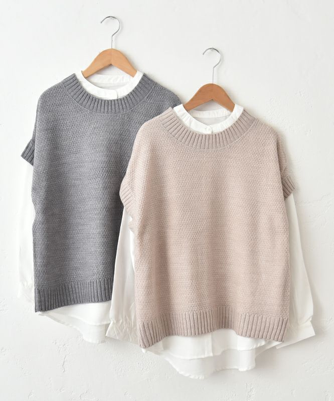  hagumu｜ニット×シャツアンサンブル [[CPMA-1355]][C]