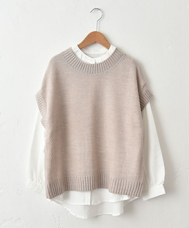  hagumu｜ニット×シャツアンサンブル [[CPMA-1355]][C]