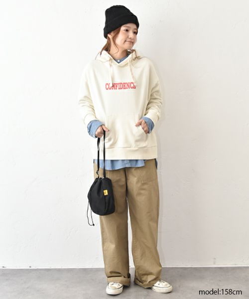 her.｜ロゴ入りスウェットパーカー [[131349H]][C]