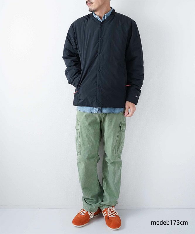  NANGA｜NO COLLAR SOFT DOWＮ CARDIGAN [[N2500-0E004A-26SS]][D]