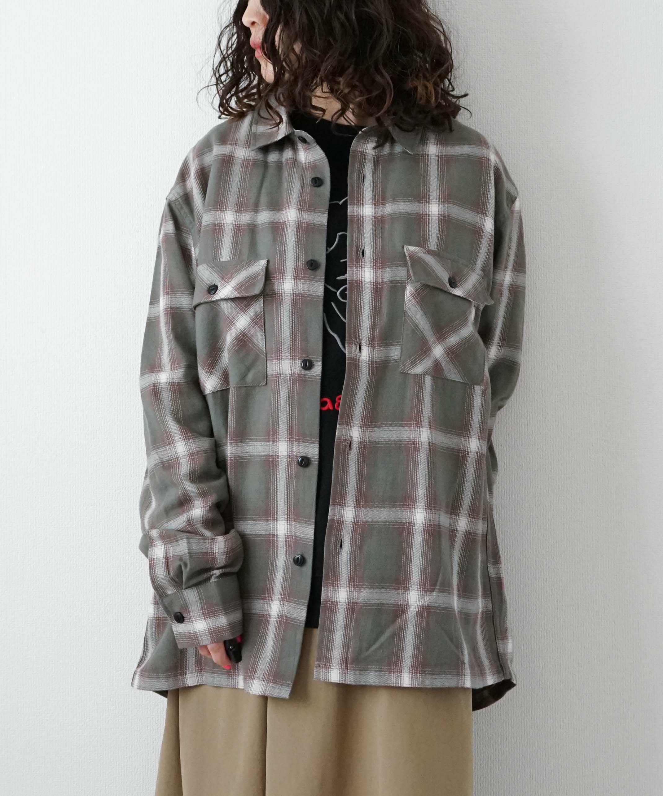 BIG MIKE｜ライトフランネルシャツ [[102615101]][D]