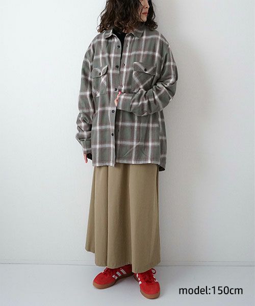 BIG MIKE｜ライトフランネルシャツ [[102615101]][D]