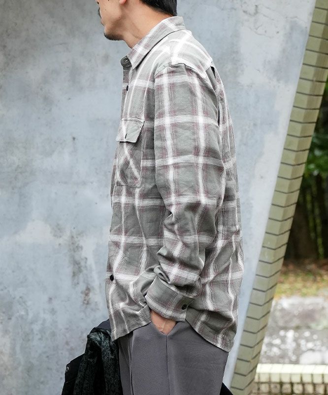 BIG MIKE｜ライトフランネルシャツ [[102615101]][D]