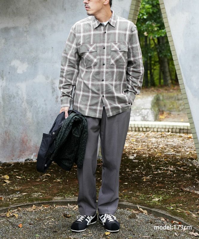 BIG MIKE｜ライトフランネルシャツ [[102615101]][D]