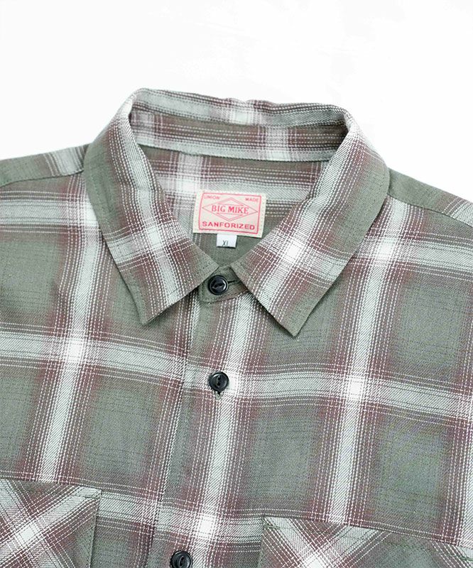 BIG MIKE｜ライトフランネルシャツ [[102615101]][D]