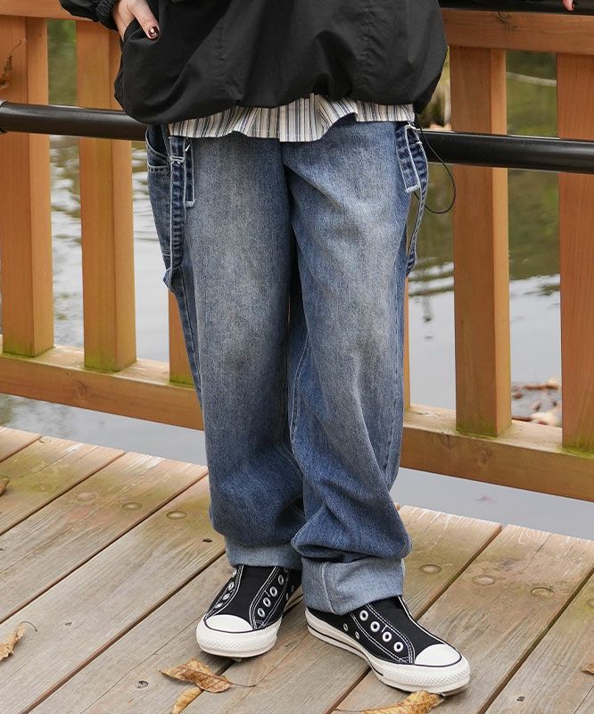 day standard｜サスペンダーテーパードデニムパンツ [[day-036]][D]