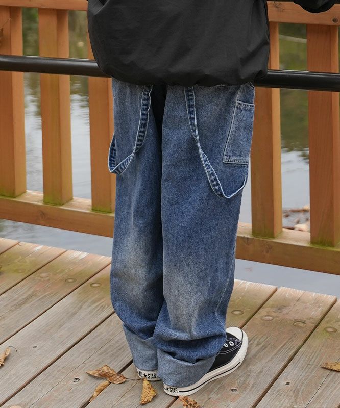 day standard｜サスペンダーテーパードデニムパンツ [[day-036]][D]