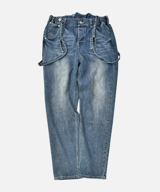 day standard｜サスペンダーテーパードデニムパンツ [[day-036]][D]