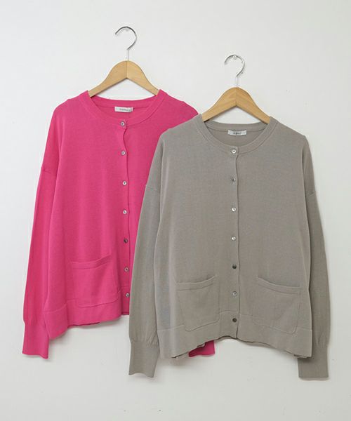 HEAVENLY｜High Twist Cotton Knit Cardigan [[2613154]][C]